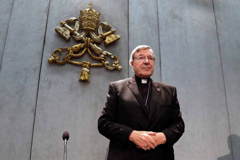 Cardinal George Pell, at the Vatican on Thursday, said he would return to Australia to defend himself.