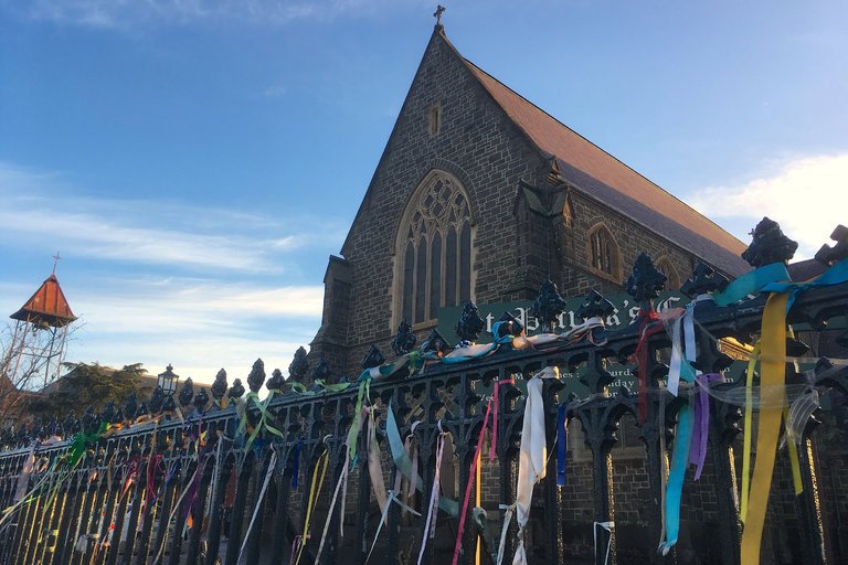 Ribbons were tied to a fence outside St Patrick’s Cathedral in Ballarat, Australia, in July, a gesture honoring victims of abuse by Roman Catholic clergy.