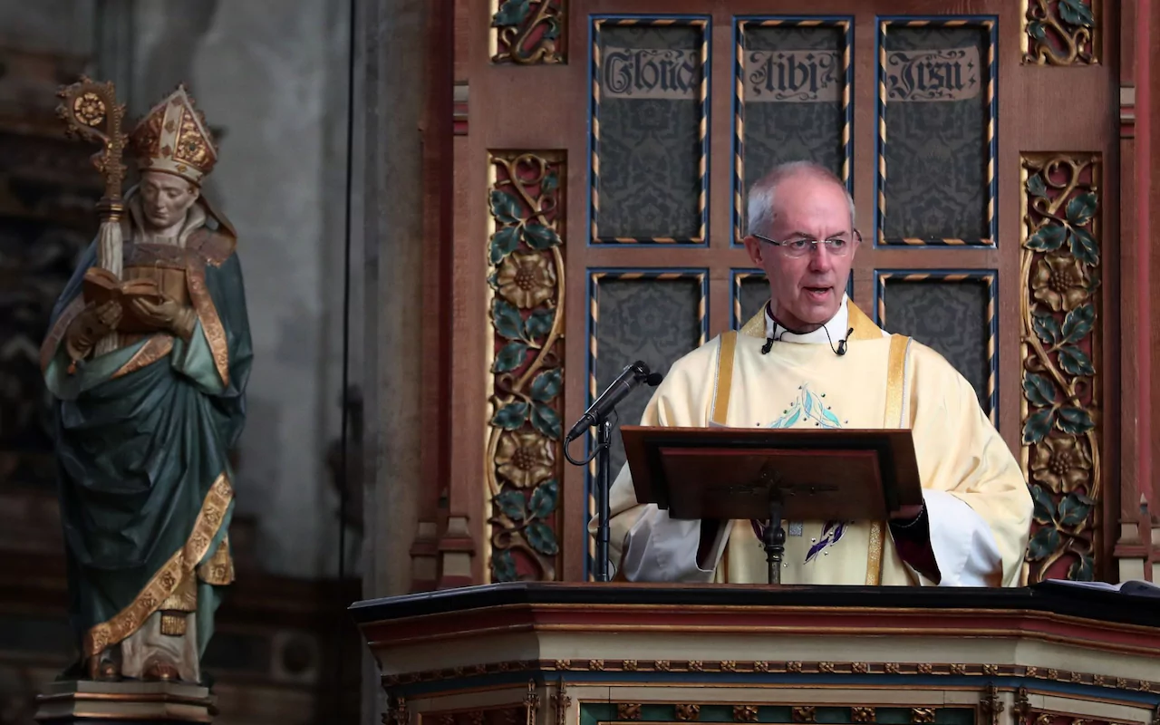 The Archbishop said he hoped he would not have to conduct The Queen's funeral CREDIT: GARETH FULLER