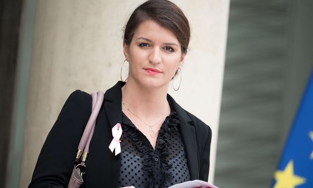 France’s equality minister, Marlene Schiappa, said ‘society is ready to reject this violence’. Photograph: PDN/Sipa/Rex/Shutterstock