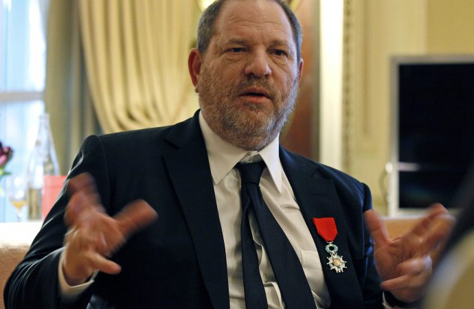 In this March 7, 2012 file photo, U.S. film producer and movie studio chairman Harvey Weinstein during an interview with the Associated Press in Paris. (Credit: AP Photo/Remy de la Mauviniere, File.)