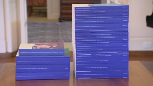 A Royal Commission found that tens of thousands of children were abused in Australian institutions in past decades
