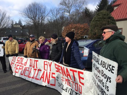 New Yorkers Against Hidden Predators held a press conference to seek support for the Child Victims Act on Dec. 13 outside the Yorktown office of state Sen. Terrence Murphy, a Republican who represents the 40th District.