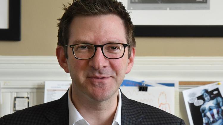 Adam Rosenberg, executive director of Baltimore Child Abuse Center, discusses the Blueprint for Child Protection that his center is developing for the Jewish community in Baltimore to create practices and standards that will address and prevent child abuse. (Amy Davis / Baltimore Sun)