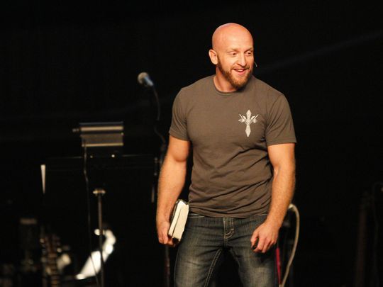 Pastor Paul Burress in a service at Victory Church in October 2012. (Photo: KRIS J. MURANTE, STAFF PHOTOGRAPHER)