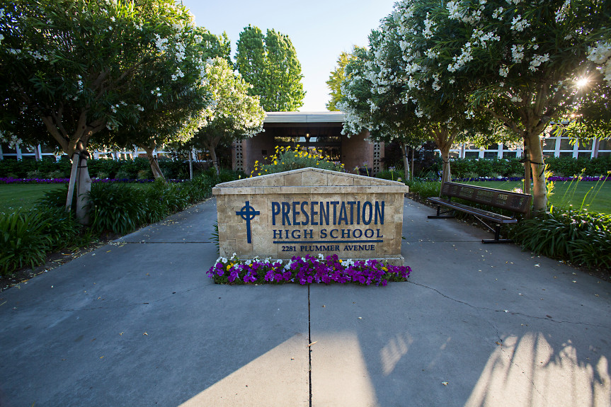 Photo Jacqueline Ramseyer/Bay Area News Group/May 31, 2017 Presentation High School in San Jose has filed to rezone their land from single-family residence to public/quasi-public.