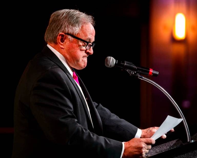 In this Jan. 18, 2018 photo, Sam Young, a Mormon father from Houston who is organizing a petition to stop sexually explicit interviews of Mormon youth by their LDS Bishops, talks during a news conference in Salt Lake City. Young said Tuesday, March 27, 2018, that he’s pleased that church leaders are listening but said the changes don’t go far enough. It should be a requirement, not an option, to have a parent or adult with the youth in the interview along with the bishop, he said. The Salt Lake Tribune via AP Steve Griffin