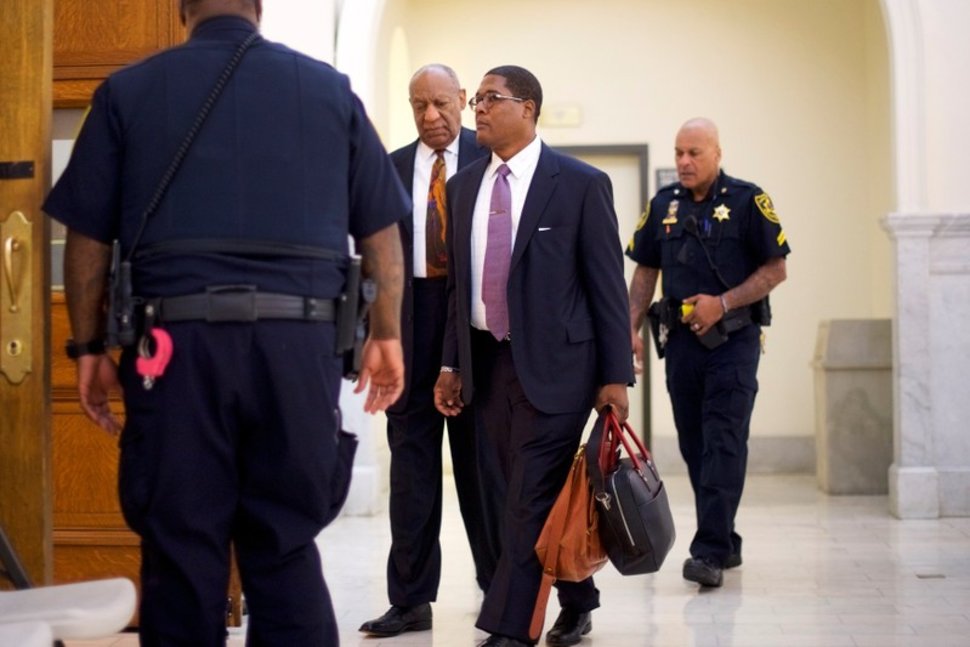 Actor and comedian, Bill Cosby, arrives for his sexual assault retrial case at the Montgomery County Courthouse in Norristown, Pennsylvania, U.S., April 19, 2018. Mark Makela/Pool via ReutersREUTERS