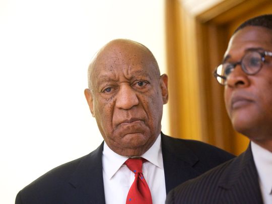 Actor and comedian Bill Cosby reacts while being notified a verdict was in in his sexual assault retrial on April, 26, 2018. (Photo: MARK MAKELA/AP)