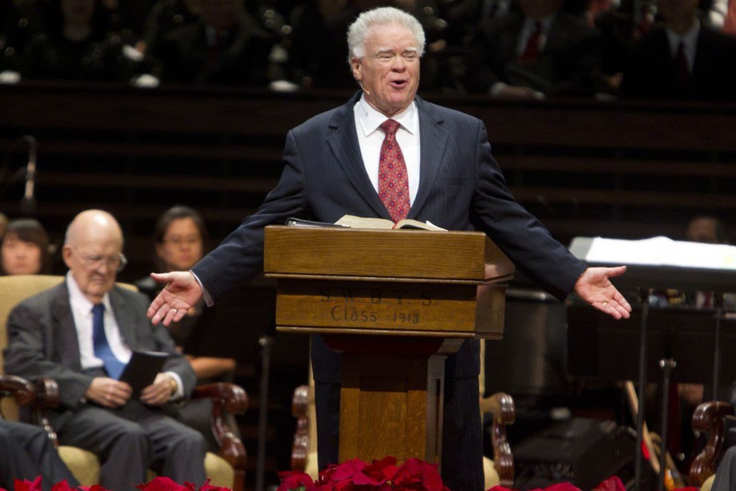 Paige Patterson, president of Southwestern Baptist Theological Seminary, gives a message during the dedication of the school’s J.W. MacGorman Chapel and Performance Center in 2011. (Joyce Marshall/Star-Telegram)