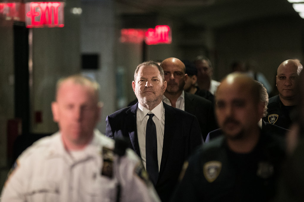Harvey Weinstein arriving at court in Manhattan on Tuesday.