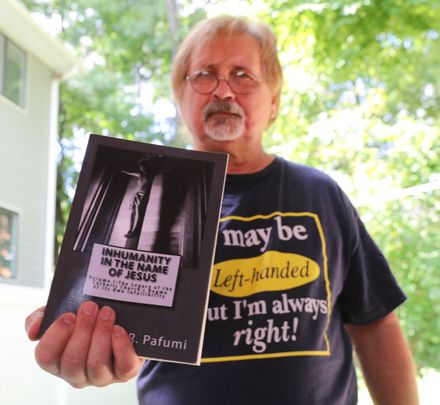 Author Glen R. Pafumi, who wrote three books on the Catholic clergy sex abuse scandals, photographed in his Spring Valley home on Thursday, August 30, 2018. (Photo: John Meore/The Journal News)