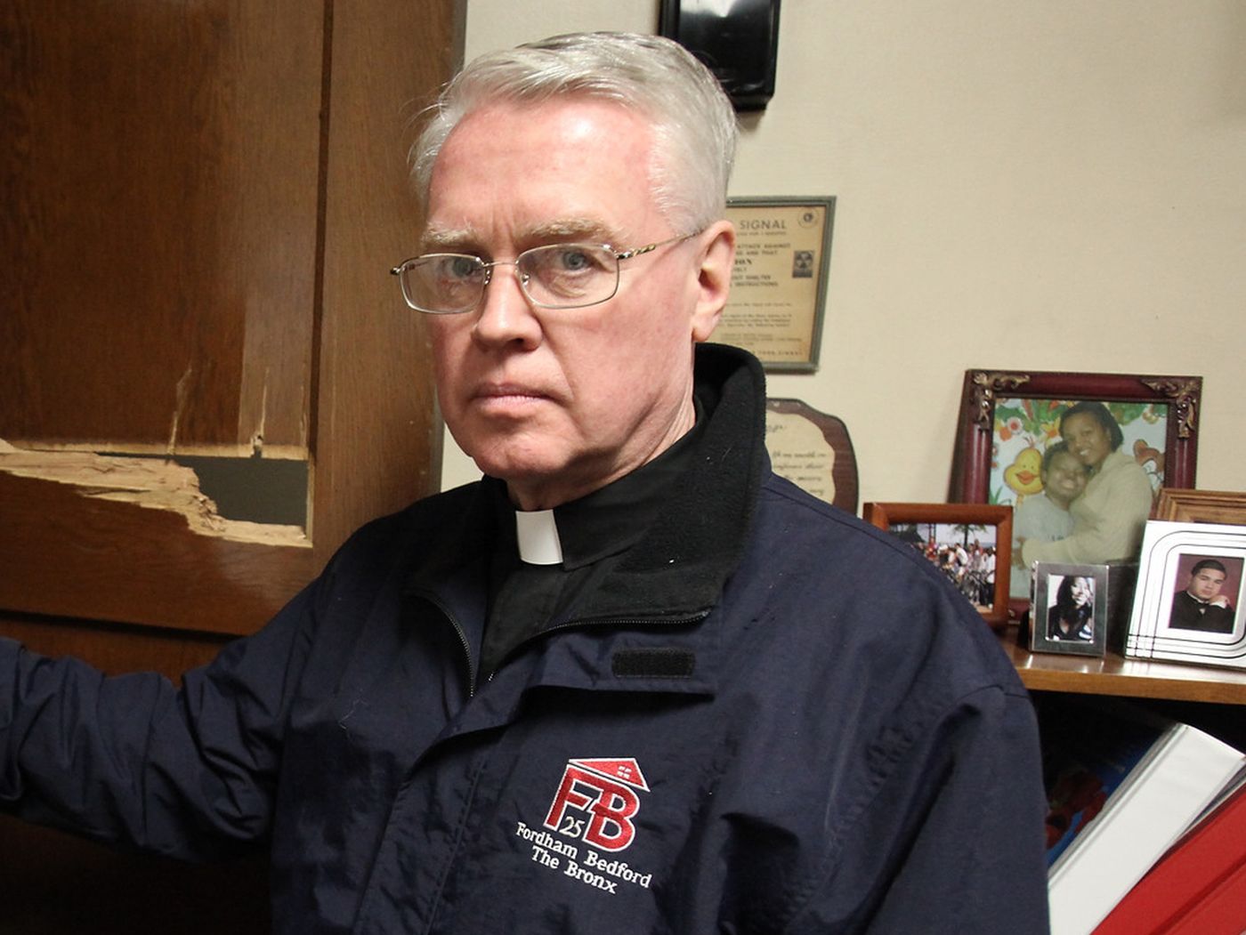 Bishop John Jenik is accused of sexually abusing a minor in the 1980s. (Simone Weichselbaum)
