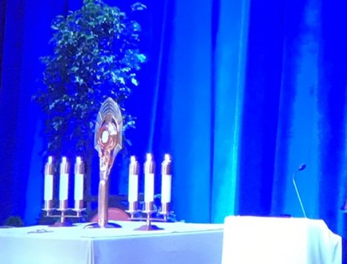 Screenshot of USCCB time of adoration (JD Flynn / Twitter)