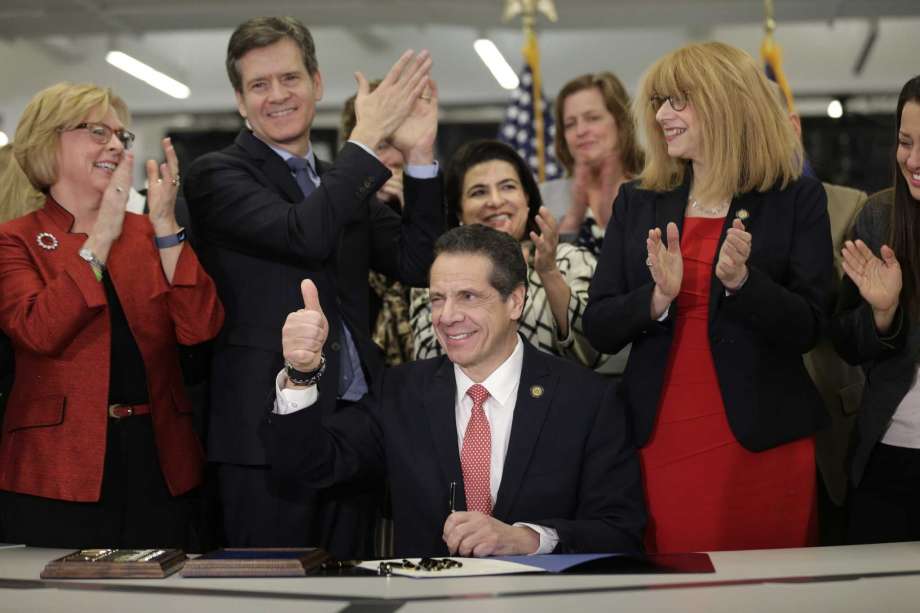 Gov. Andrew M. Cuomo signed New York's Child Victims Act into law on Thursday, extending the statute of limitation for victims of childhood sexual abuse who pursue civil and criminal charges against their perpetrators.