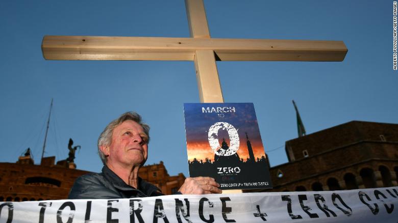 As the summit got underway Thursday, survivors held protests nearby in Rome over the church's handling of the abuse scandal.