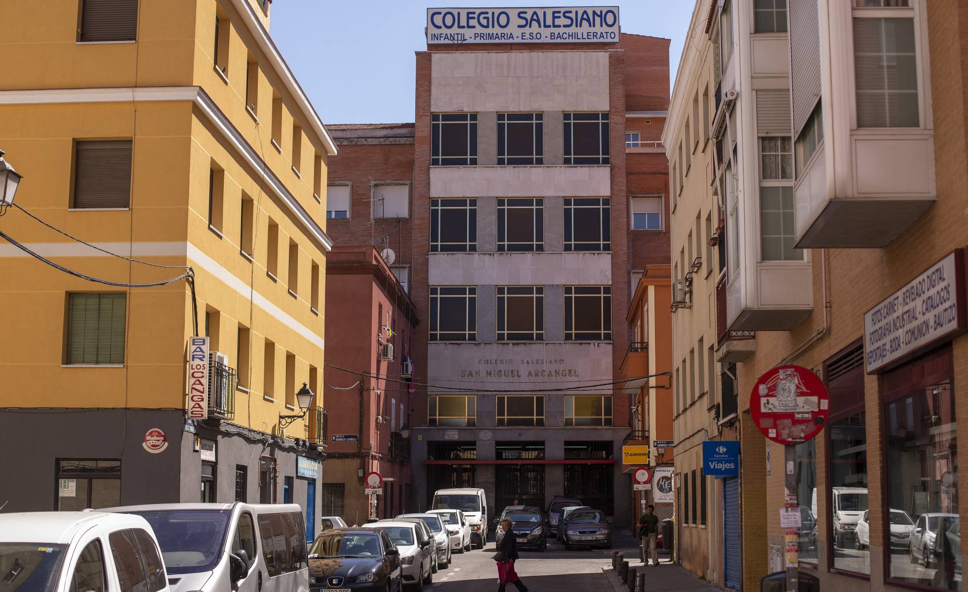 Fachada del colegio salesiano San Miguel Arcangel, en Madrid. JULIAN ROJAS