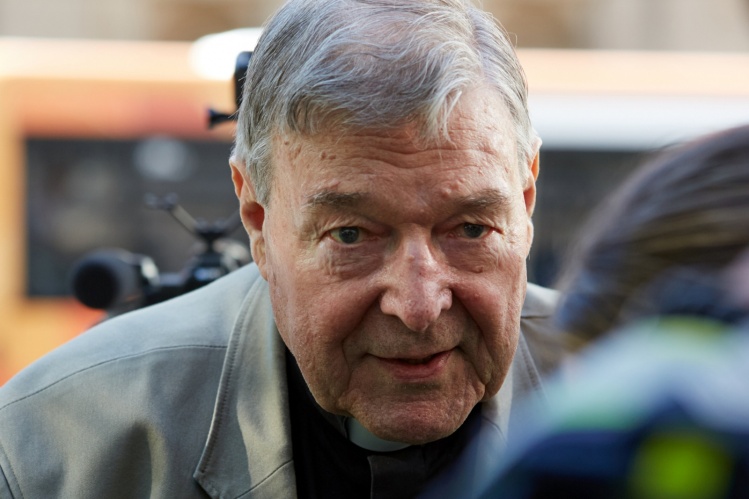 Australian Cardinal George Pell outside the County Court in Melbourne Feb. 27, 2019 (CNS photo/Erik Anderson, Reuters)