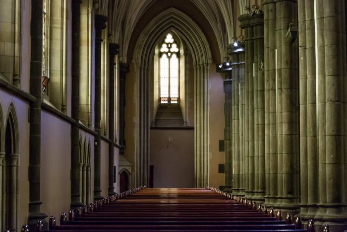 PHOTO: Pell is convicted of abuse which took place inside St Patrick's Cathedral. (ABC News: Danielle Bonica)