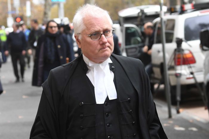 PHOTO: Bret Walker spent Wednesday's hearing outlining reasons Pell's convictions were "unreasonable". (AAP: Julian Smith)