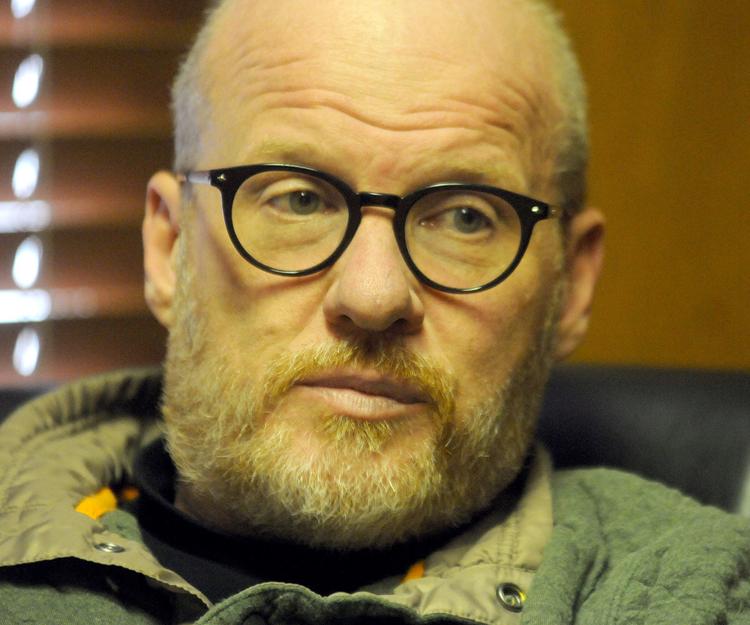 Shaun Dougherty, a Johnstown resident and victims advocate, gestures during an interview at The Tribune-Democrat on Tuesday, Feb. 26, 2019. Dougherty spoke about attending a meeting that brought almost 200 bishops from across the world to the Vatican to discuss the church’s ongoing issues with child sexual abuse and cover-up.