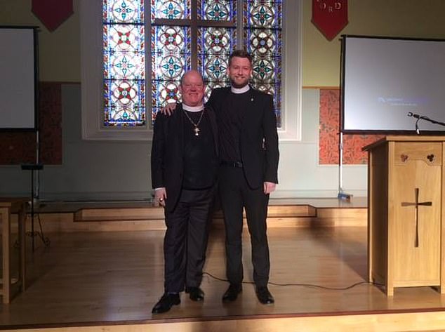 Rev Dr Elijah Wade Smith, right, who was ordained as the Minister of Word and Sacrament at Queen’s Park Govanhill Parish Church in January 2015, with the Right Rev Dr Derek Browning