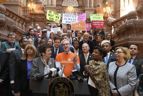 Advocates, Lawmakers And Victims Rally For The Child Victims Act In January. Ap Photo/Hans Pennink.