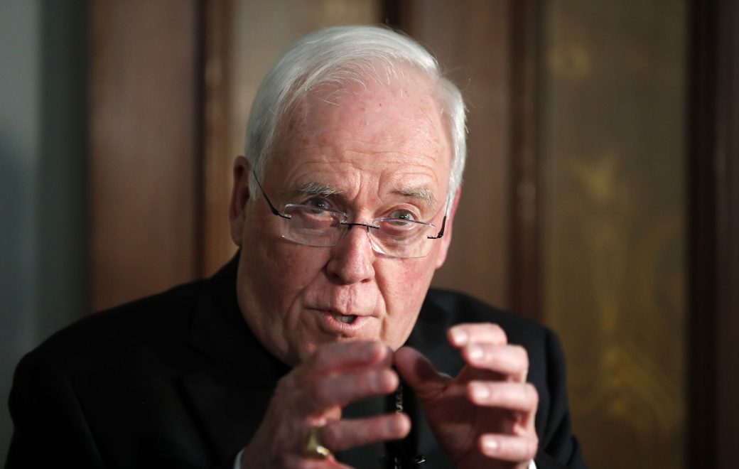 Buffalo Diocese Bishop Richard J. Malone tells reporters Sept. 4, 2019, at St. Joseph's Cathedral Rectory in Buffalo that he won't resign despite criticism of his handling a clergy sexual abuse scandal and a complaint that a priest sexually harassed an adult seminarian. (Mark Mulville/Buffalo News)