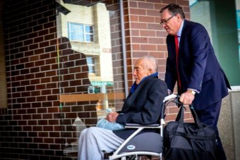 PHOTO: David Joseph Perrett faced court on the 139 charges of child sexual abuse. (ABC New England: Cecilia Connell)