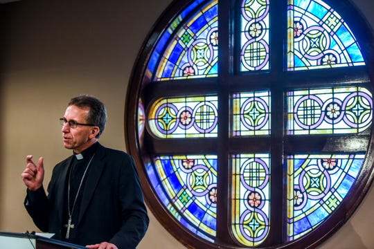 Rev. Donald DeGrood is named the ninth bishop of the Diocese of Sioux Falls during a press conference on Thursday, Dec. 12, 2019 at the Catholic Pastoral Center. (Photo: Abigail Dollins / Argus Leader)