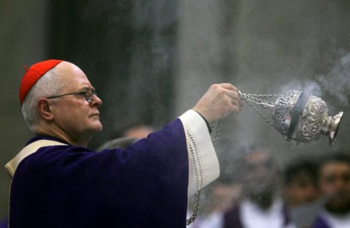 Brazilian Cardinal Odilo Pedro Scherer of Sao Paulo is pictured celebrating Mass at the Sao Paulo Cathedral in 2013. The archbishop announced March 5, 2020, the creation of a commission to investigate allegations of sexual abuse in his archdiocese. (Credit: Paulo Whitaker/Reuters via CNS.)