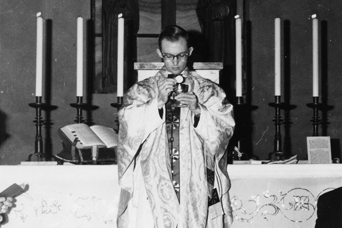 PHOTO: Ryan was sent to the Vatican to study at Propaganda College, along with a handpicked group of Australian seminarians that included George Pell. (Revelation/In Films)