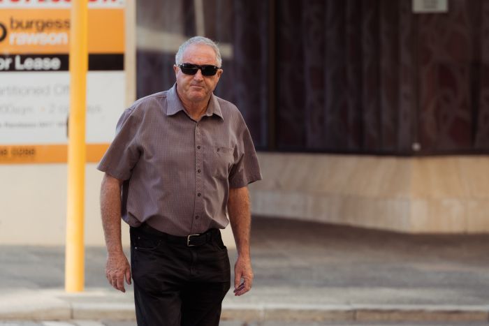 PHOTO: Ian Francis Hailes and another former teacher have denied a charge of failing to report an incident of child sexual abuse. (ABC News: Hugh Sando)