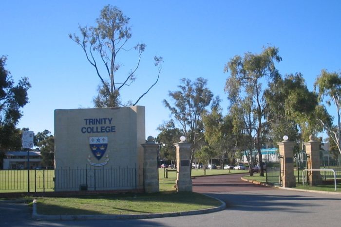 PHOTO: Trinity College is an all-boys school located on the Swan River foreshore in East Perth. (Supplied: Saint Lucy)