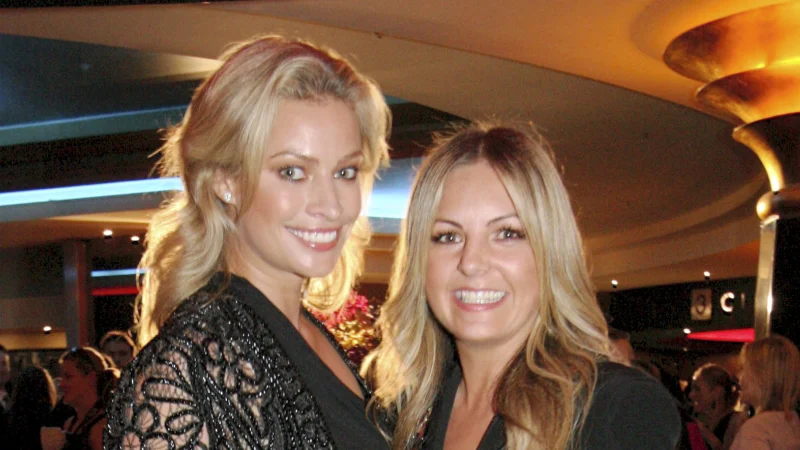 Jo Ferguson with her one-time best friend Kristy Hinze in 2010.