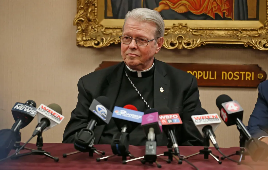 Bishop Edward B. Scharfenberger has described the Buffalo Diocese's bankruptcy as an opportunity to "do better." So far, it has cost the diocese $2 million legal fees. (Robert Kirkham/News file photo)