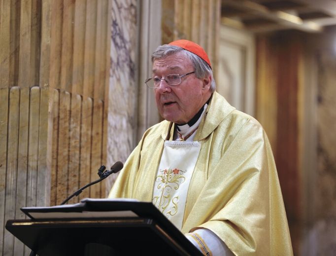 Cardinal George Pell, shown celebrating Mass in Rome in 2016, was released from prison earlier this month. (Daniel Ibanez/CNA)