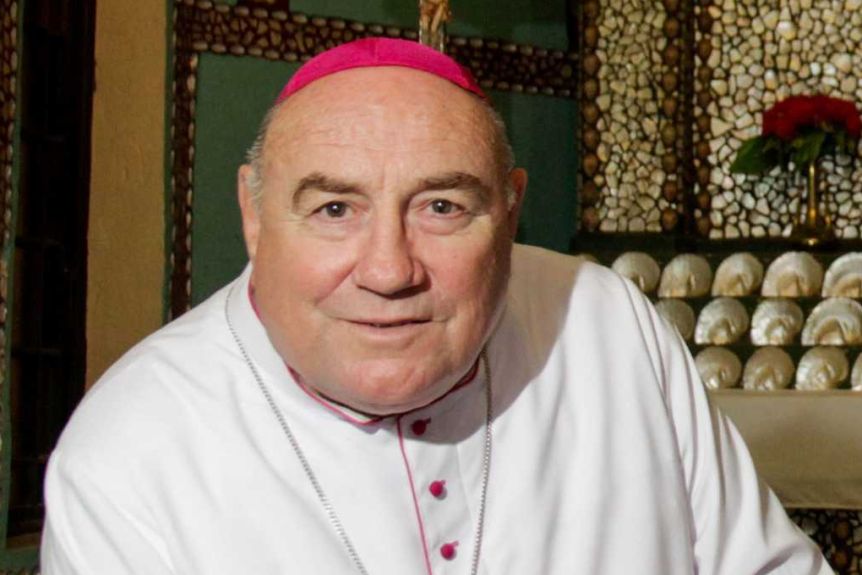Bishop Christopher Saunders stood aside in March.(ABC Kimberley: Ben Collins)