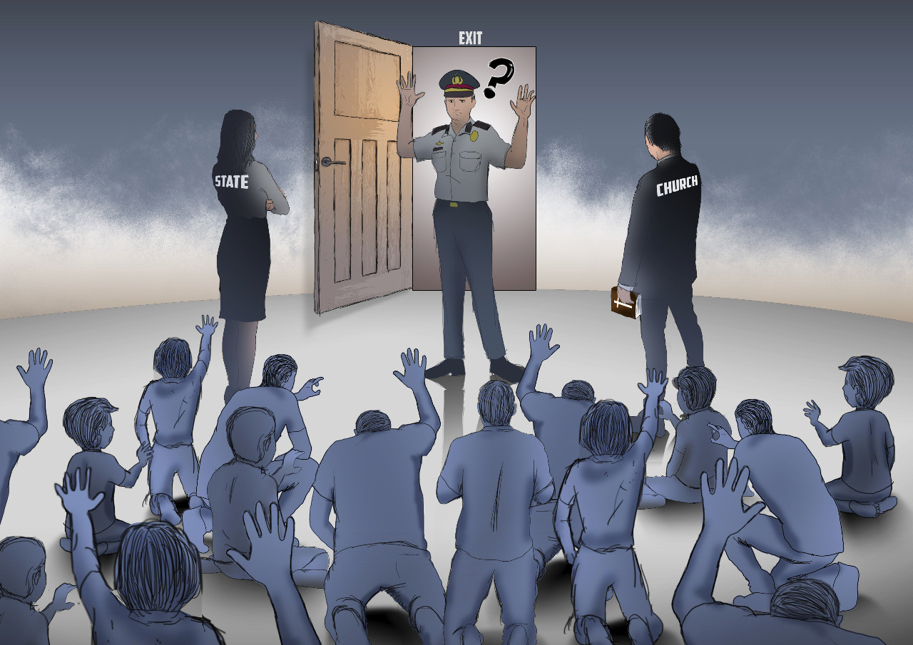 The Depok Police investigation in September appeared to set itself up for failure from the beginning. Even though Angelo made a documented confession that he had molested some of the boys, the police said they could not bring Angelo to court. The police said the prosecutor’s office wanted them to add more statements from the victims and witnesses but they could not find the three boys who had made the original police reports. (JP/Hengky Wijaya)