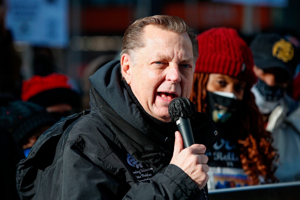 The Rev. Michael Pfleger at an anti-gun march in Chicago last year.