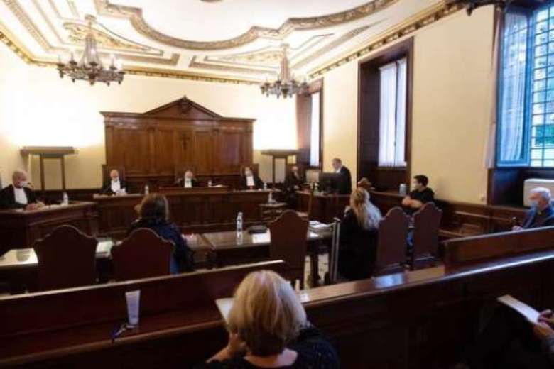 The Vatican courthouse hosting the trial against an Italian priest accused of sexually abusing choir boys and another priest who allegedly facilitated that abuse. (Photo: Vatican Media/AFP)