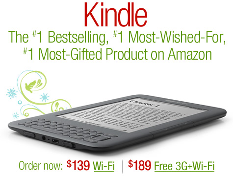 The All-New Kindle.  #1 Bestselling, #1 Most-Wished-For, #1 Most-Gifted Product on Amazon