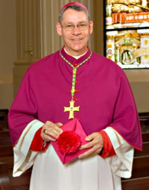 Bishop Robert Finn of the Catholic Diocese of Kansas City-St. Joseph reportedly listened uncomfortably to Robert Bates’ story.