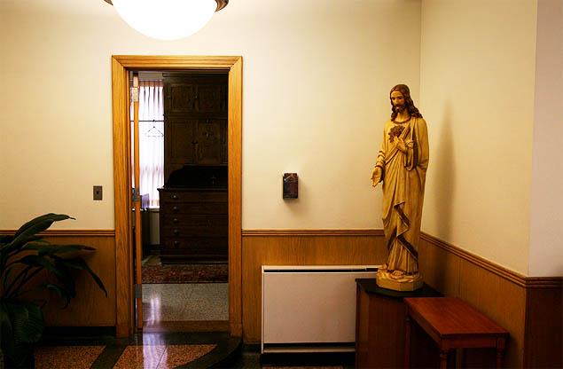 The scene of the crime: A chapel sacristy in Mercy Hospital in Toledo, Ohio, where Sister Margaret Ann Pahl was killed in 1980.