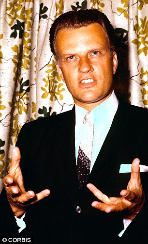 Reverend Billy Graham in his 1957 prime. His grandson claims Evangelicals have failed to respond to claims of sex abuse in the church