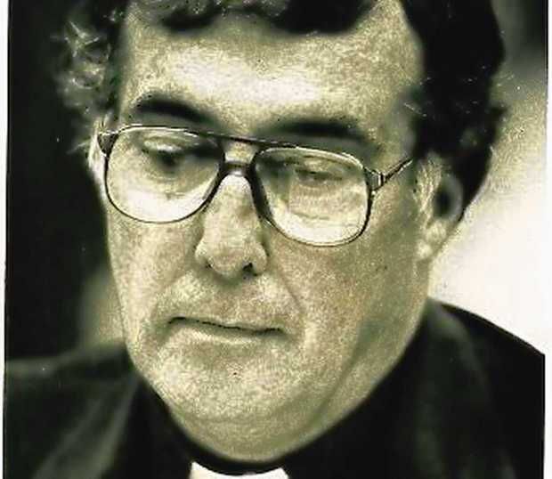 Monsignor Charles Eckermann in 1984, when the Syracuse Diocese appointed him principal of Bishop Ludden High School then abruptly removed him days later without explanation. (John Berry | The Post-Standard)