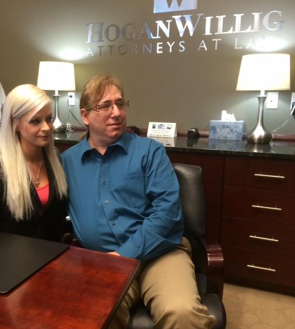 25-year-old Vanessa DeRosa & 50-year-old Tino Flores described their allegations during a morning news conference in Amherst at the law firm of Hogan Willig.