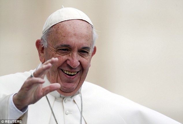 When Pope Francis (pictured) met Emanuela's mother Maria at a mass in 2013 he shook her hand and said: 'Emanuela is in heaven'