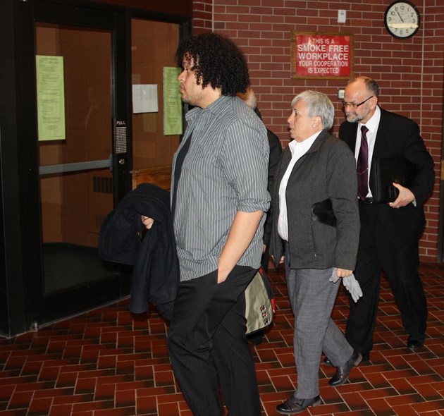 Rev. Brent Hawkes, right, is on trial for indecent assault and gross indecency at Kentville provincial court. (IAN FAIRCLOUGH / Local Xpress / File)