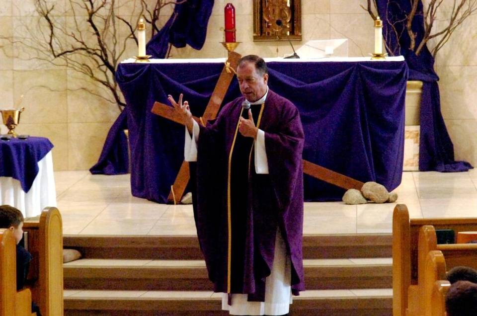 Robert E. Gamel, the former lead priest at St. Joseph Church, was charged this week with a single felony count of possession of child pornography with a prior conviction, according to Merced County Superior Court records. Los Banos Enterprise File photograph